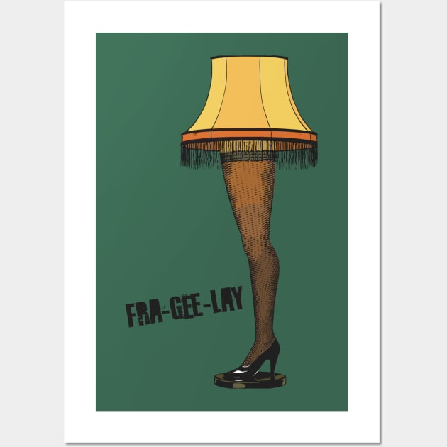 Leg Lamp Wall Art by xxtinastudio